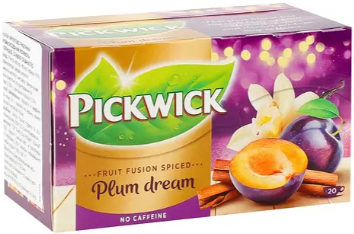 Чай фруктово-трав'яний Pickwick Plum dream з корицею сливою ваніллю 40 г (20 шт. по 2 г)